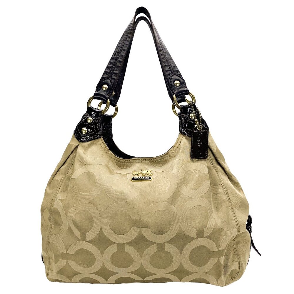 COACH Madison OP Art Sateen Maggie Shoulder Bag - F0973-14305